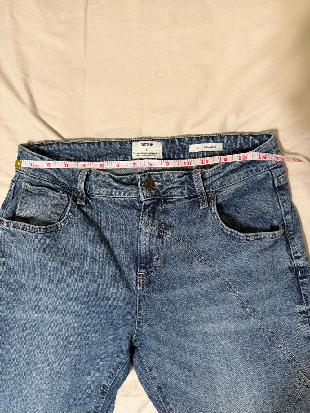 Cotton On Blue Stretch Bootcut Flare Mid-Rise Women’s Jeans 30 - Picture 15 of 16